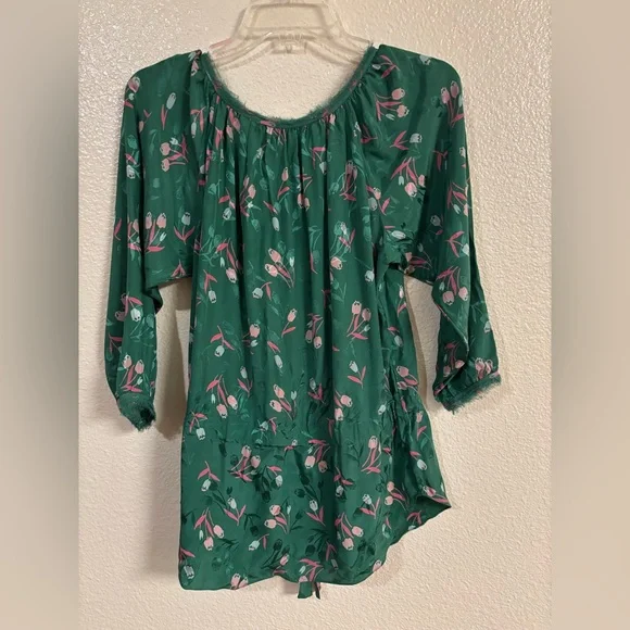 REBECCA TAYLOR 100% Silk floral Blouse Blouses